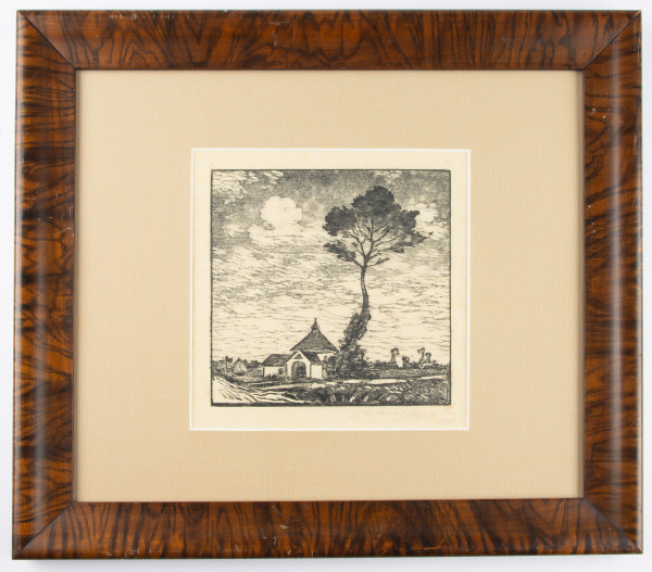 Marlotte, Seine et Marne (Landscape) by Jean-Marie Cazin