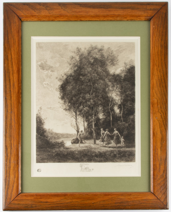 Paysage (Bacchus and Three Nymphs in a Forest Clearing) by Alfred Brunet-Debaines