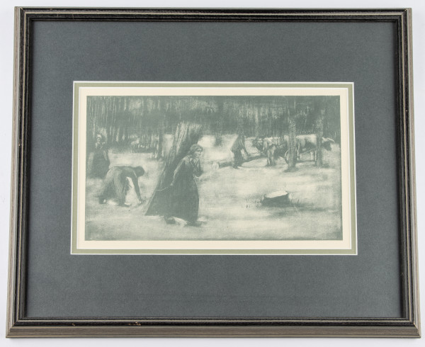 Holzsammler im Walde (Wood-gatherers in the forest) by Max Liebermann