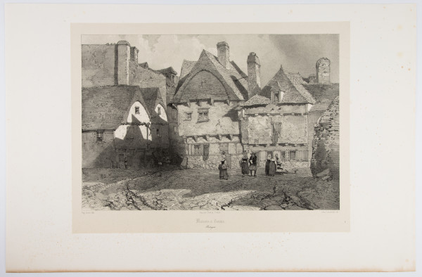 Maisons a Vannes (Houses at Vannes) by Leon Gaucherel
