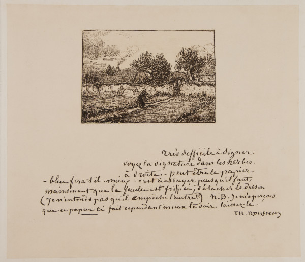 Paysage (Landscape) by Theodore Rousseau