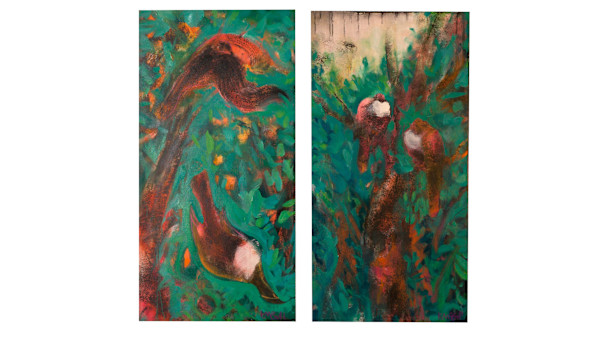 Kereru Diptych by Kerri McGill, Image 1.