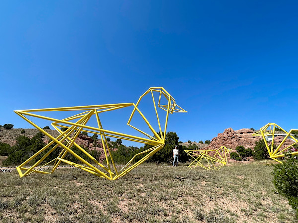 Crease Canaries (triptych) by Kevin Box Studio