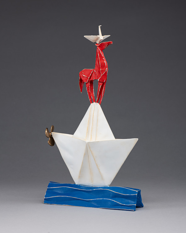 Me Upon My Pony On My Boat by Kevin Box Studio