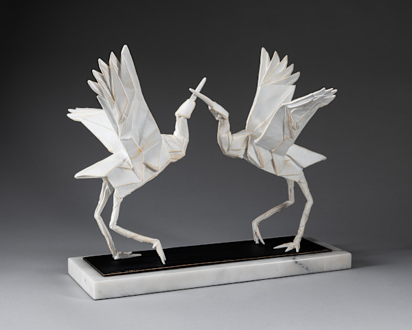Courting Cranes maquette by Kevin Box Studio