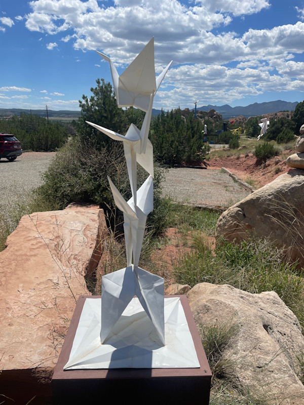 Crane Unfolding garden size by Kevin Box Studio