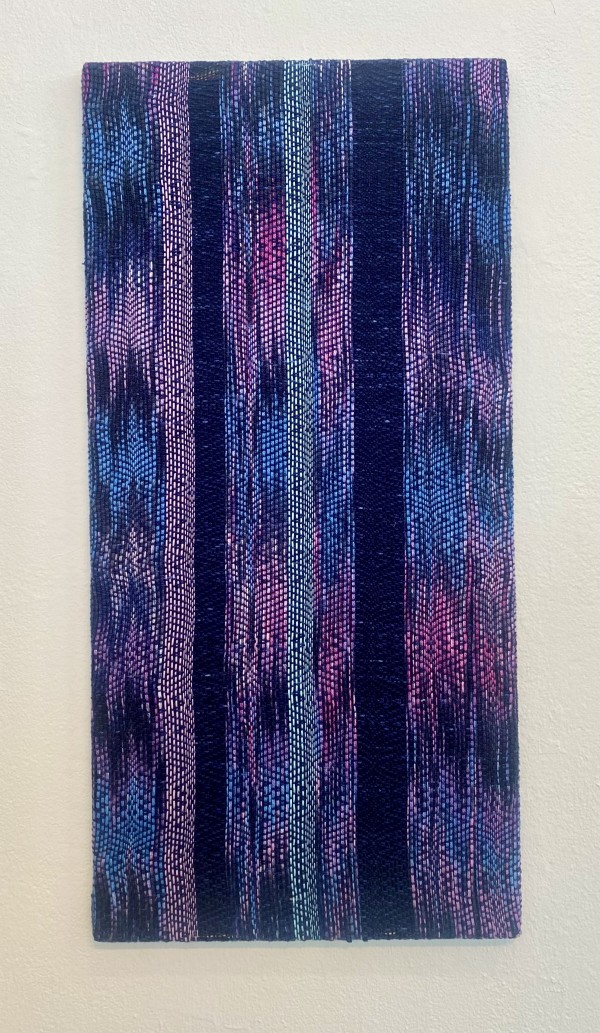 Purple stretched weaving 5 by Perry Gross