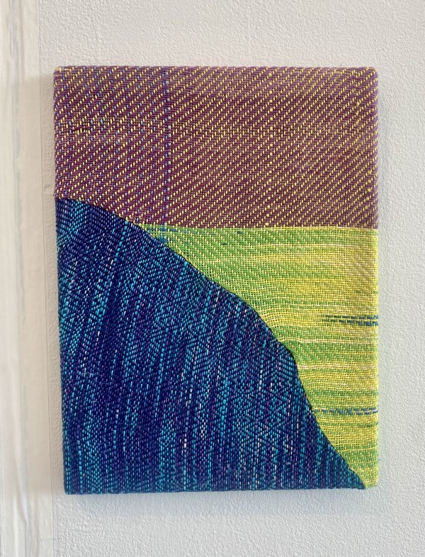 Blue and green weaving 3 by Perry Gross