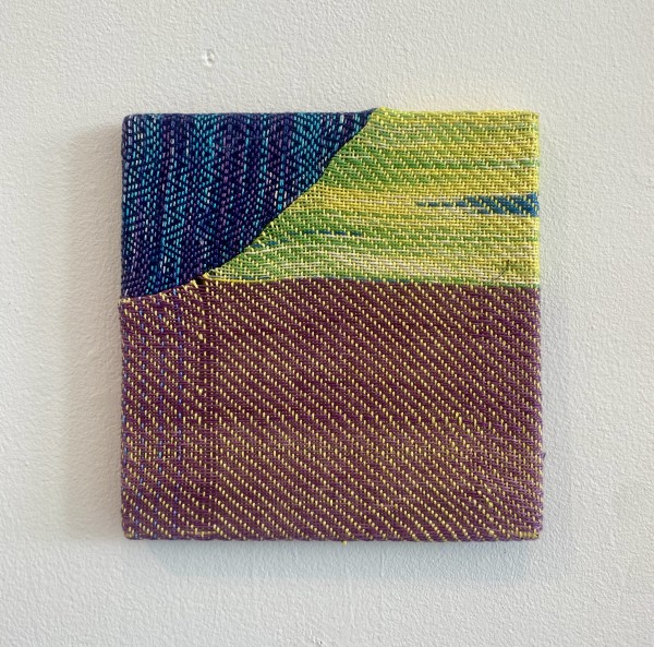 Blue and green weaving 5 by Perry Gross