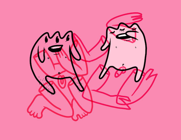 We're so bad! (pink) by Dylan Tellesen