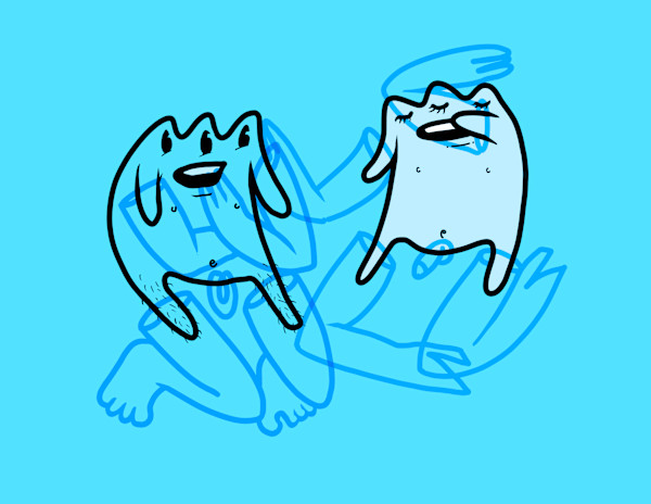 We're so bad! (blue) by Dylan Tellesen