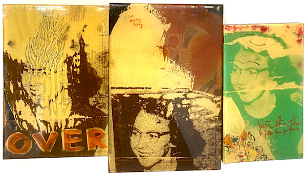 Flannery O'Connor Triptych by Dylan Tellesen