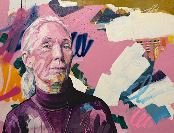 Jane Goodall by Dylan Tellesen, Image 19.