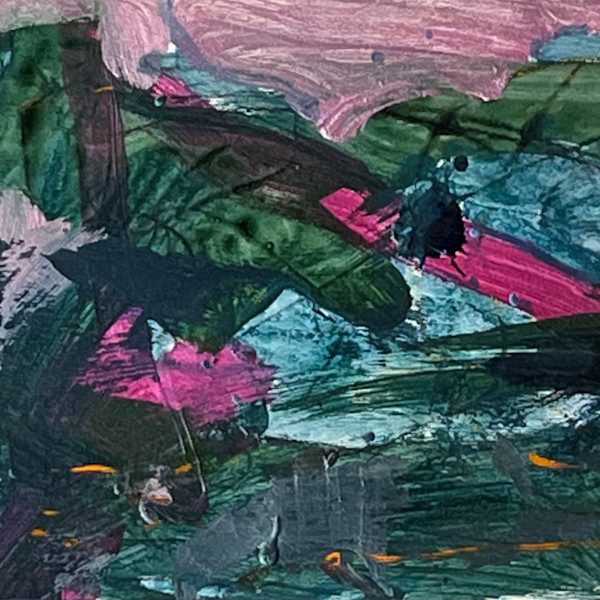 Floating_Down the Lily Pond_2 Giclee by Chris Pero