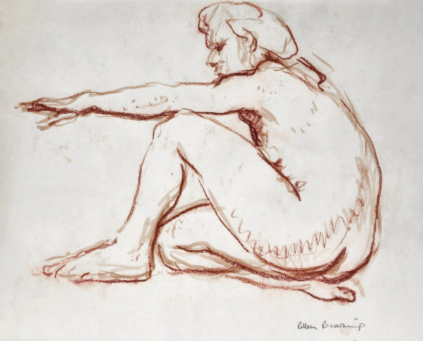 Untitled ( Seated Female Nude ) by Colleen Browning