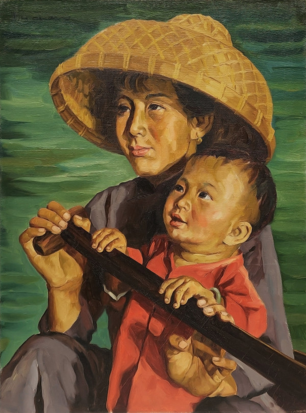 Untitled ( Chinese Mother and Child ) by Wahso Chan