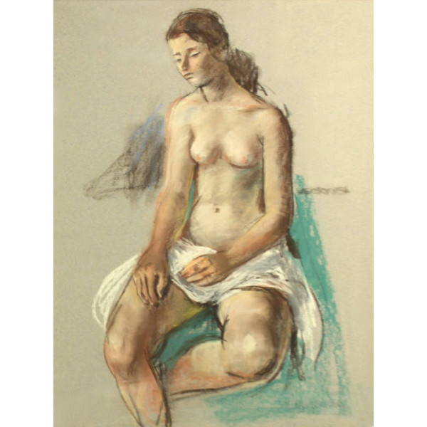 Untitled [Seated Nude] by Nicolai Cikovsky