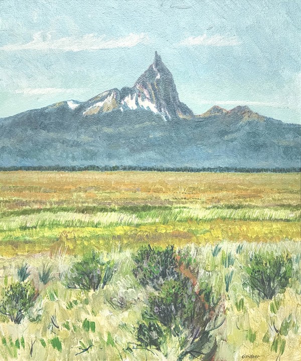 Mt. Thielsen from Klamath Marsh by Byron Gardner