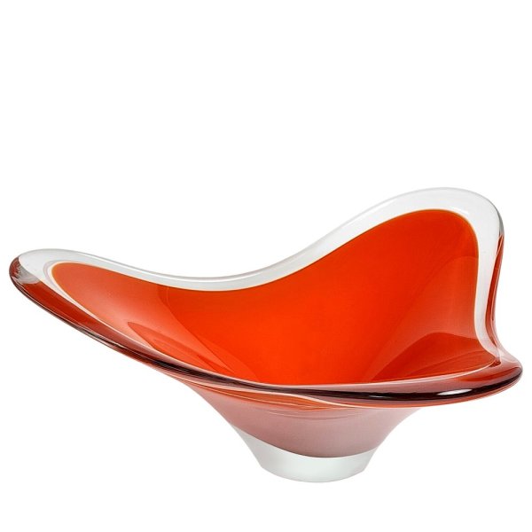 Coquille glass bowl by PAUL KEDELV