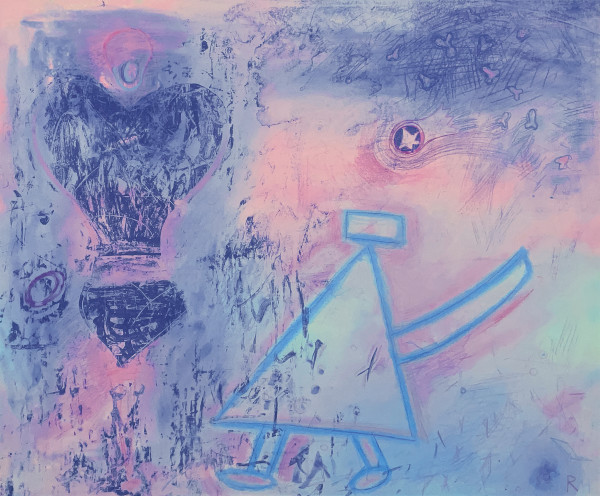 Two Dissimilar Artists / Purple Haze by Robert Hanson