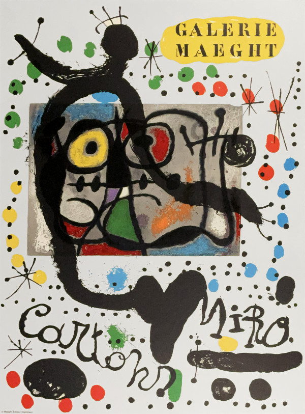 Galerie Maeght "Cartons" 1965 Exhibition Poster by Joan Miró