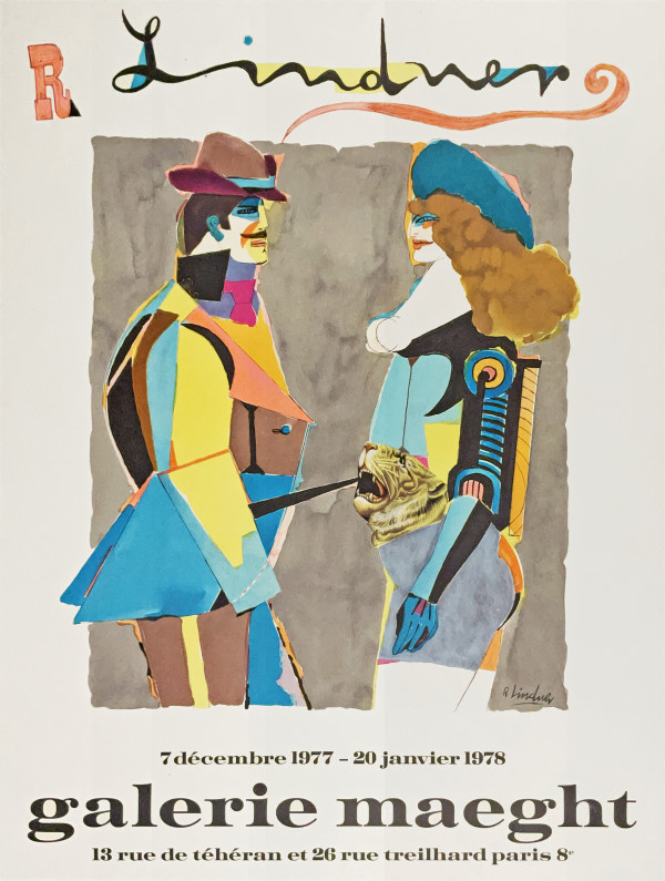 Galerie Maeght “Richard Lindner”1977 Exhibition Poster by Richard Lindner