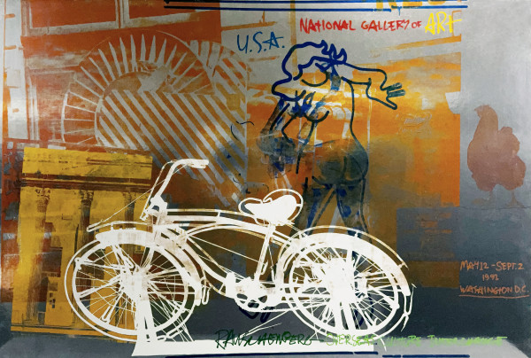 Rauschenberg "Bicycle" National Gallery 1991 Exhibition Poster by Robert Rauschenberg