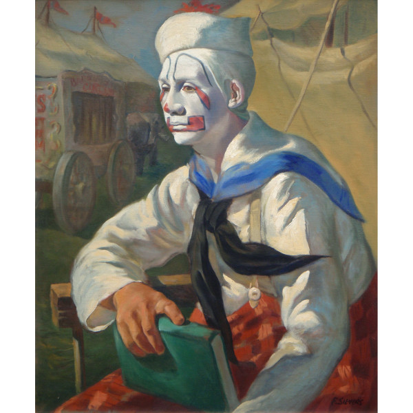 UNTITLED [ PORTRAIT OF A YOUNG SAILOR CLOWN ] by Forrest Sievers