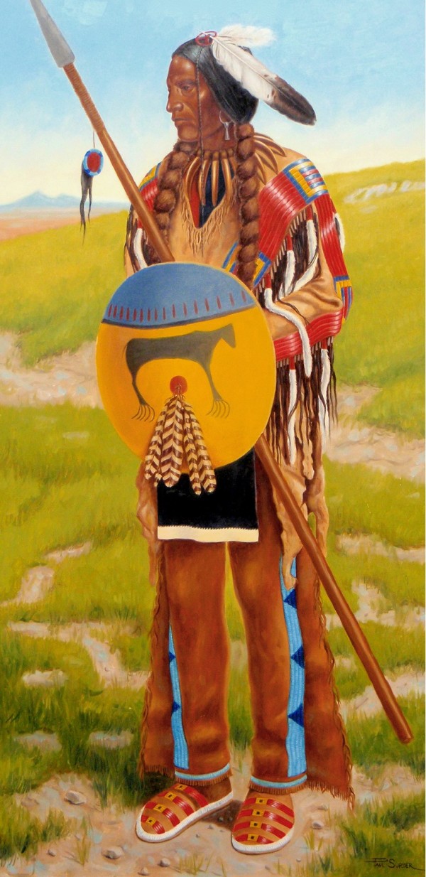 UNTITED [ STANDING NATIVE AMERICAN INDIAN CHIEF ] by Paul Surber