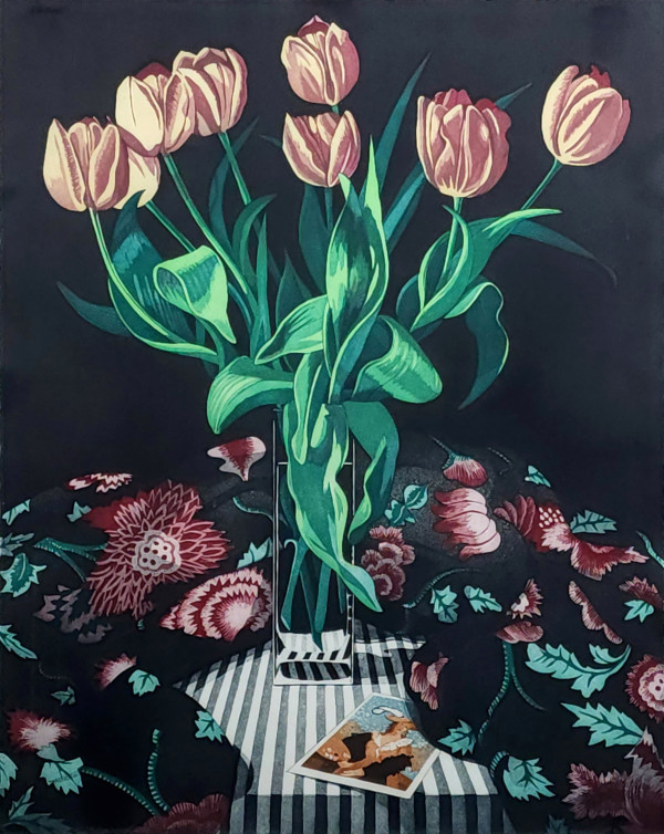 Tulips in Vase by Sherrie Wolf