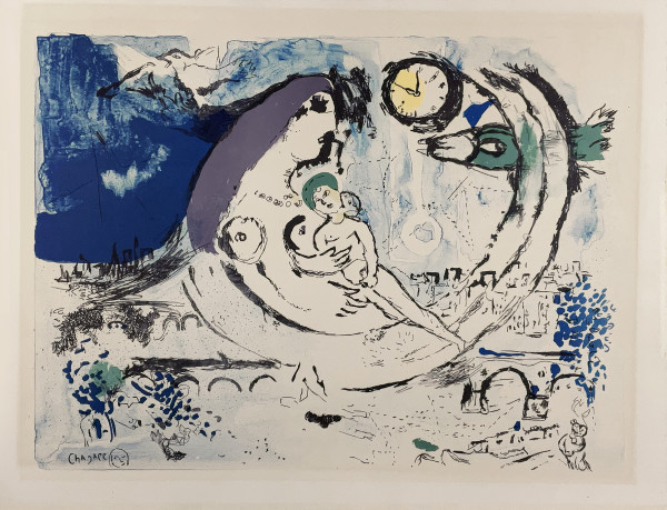 Paysage Bleu (Blue Landscape) by Marc Chagall