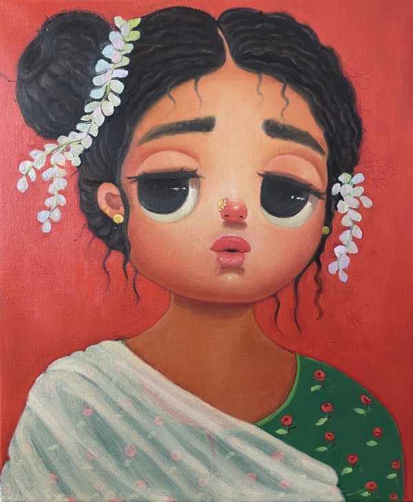 Red shadows by Ajita Roy