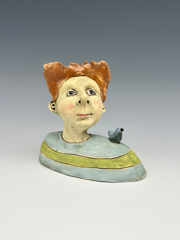 Blue bird on my shoulder by Jeanine Pennell, Image 1.