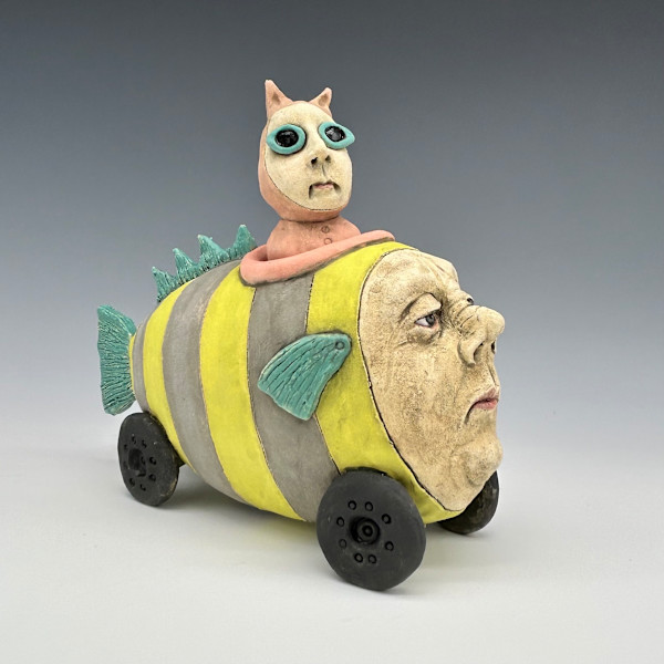 cool cat fish car by Jeanine Pennell