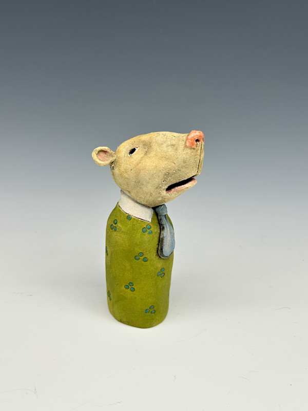 Mouse with a tie by Jeanine Pennell