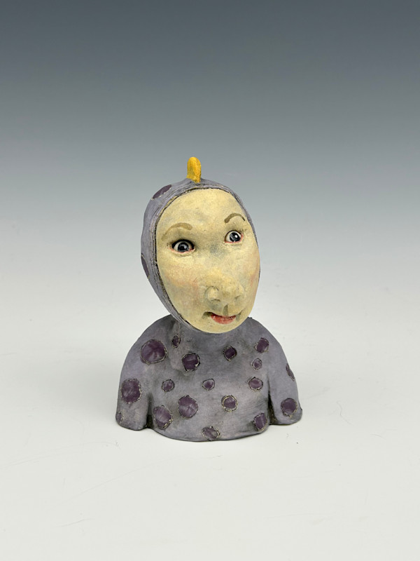 Purple dinosaur by Jeanine Pennell