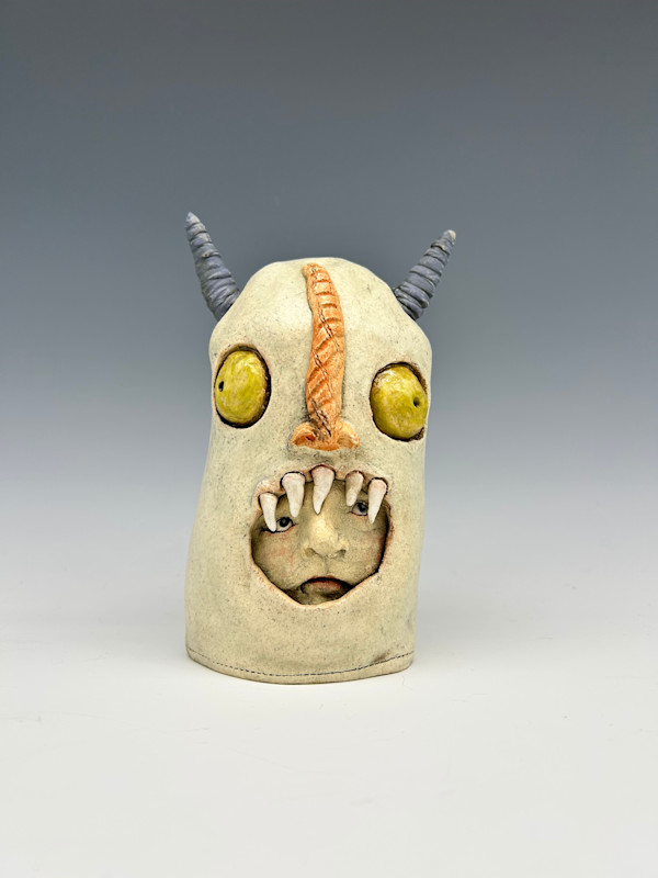 Monster with Purple Horns by Jeanine Pennell