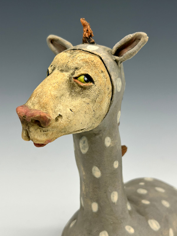 Grey Spotted Sea Horse by Jeanine Pennell