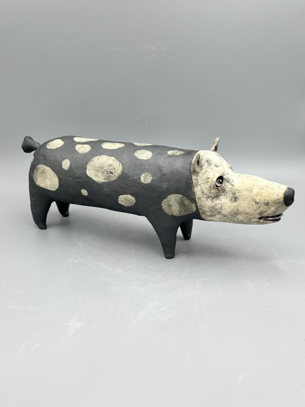 black with spots (monster dog) by Jeanine Pennell
