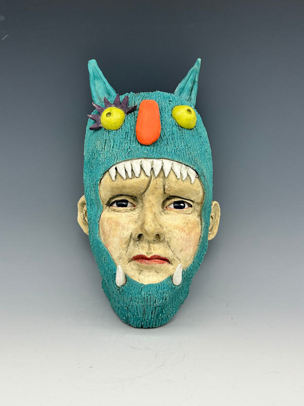 Blue Monster Mask by Jeanine Pennell, Image 3.