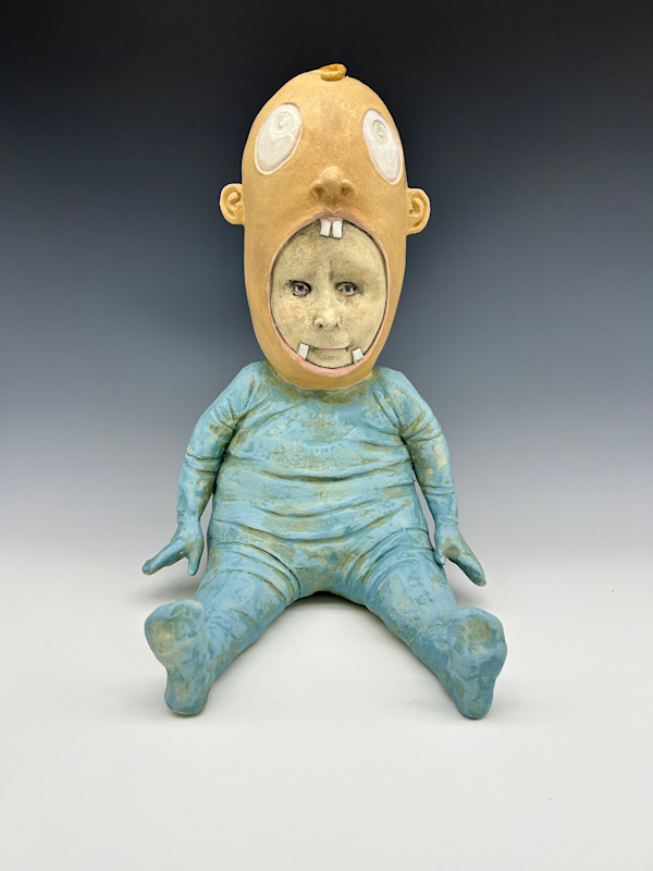 Big, blue baby by Jeanine Pennell