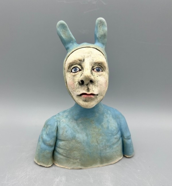 Blue bunny by Jeanine Pennell