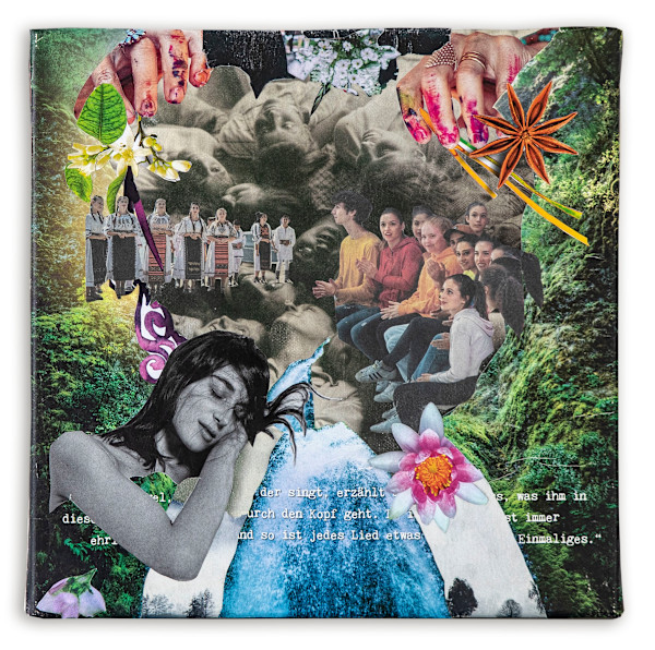 LISTEN I by Roswitha Mueller Rohschnitt-Collagen