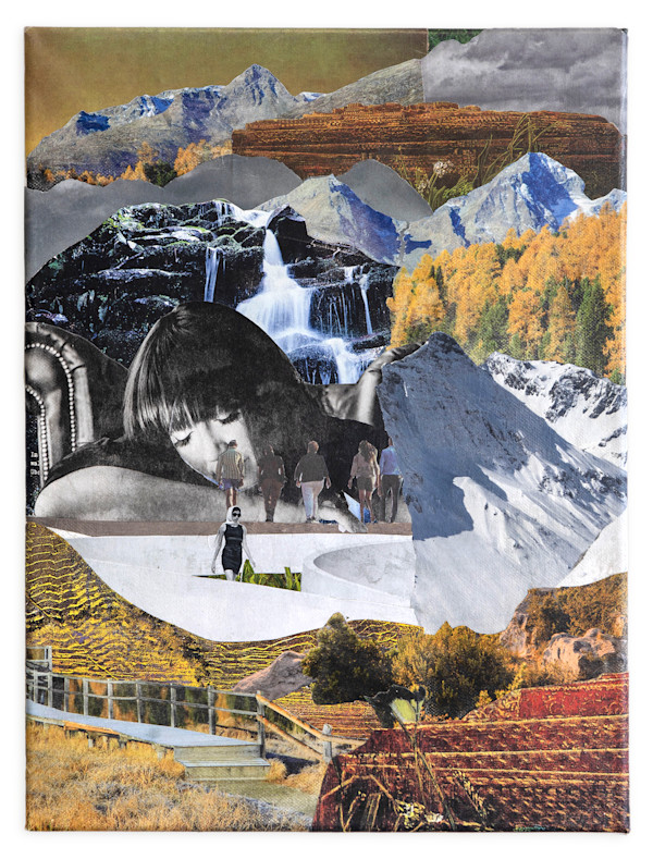 To go out by Roswitha Mueller Rohschnitt-Collagen