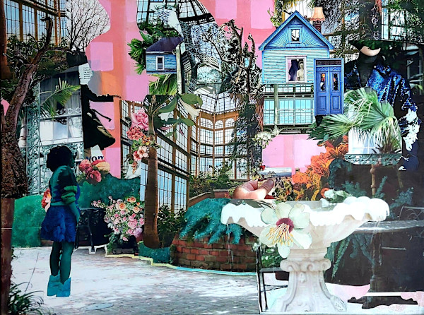 Back to the future by Roswitha Mueller Rohschnitt-Collagen