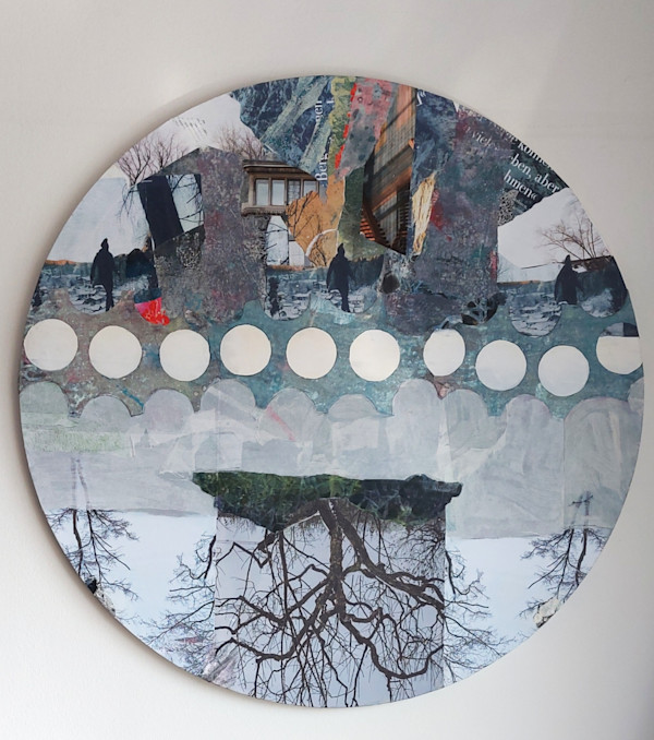 landscapes &  structures 2 by Roswitha Mueller Rohschnitt-Collagen