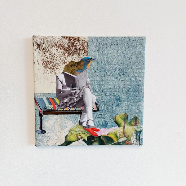 paradise is a kind of library by Roswitha Mueller Rohschnitt-Collagen