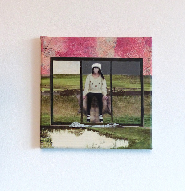 Keep going to the river by Roswitha Mueller Rohschnitt-Collagen