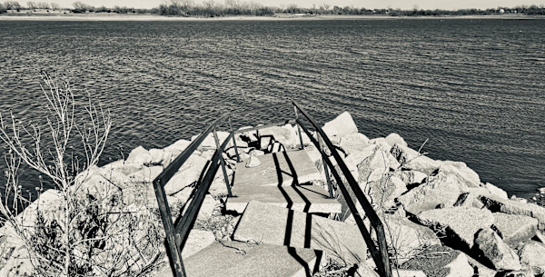 Cheney Lake Viewpoint by Denita Benyshek