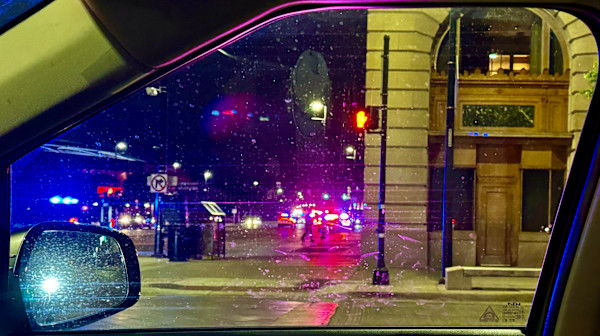 Downtown Wichita, KS, Douglas Avenue, 11pm, 1 by Denita Benyshek